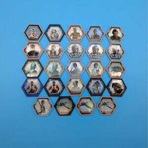 Star Wars Connexions Hero (incl Purple / Clear) 24 Disc Lot Poe, Rey, Luke Han